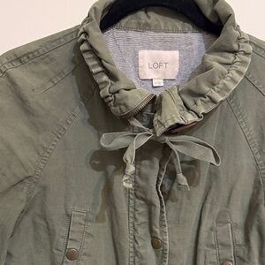 LOFT Olive Utility Jacket for Women